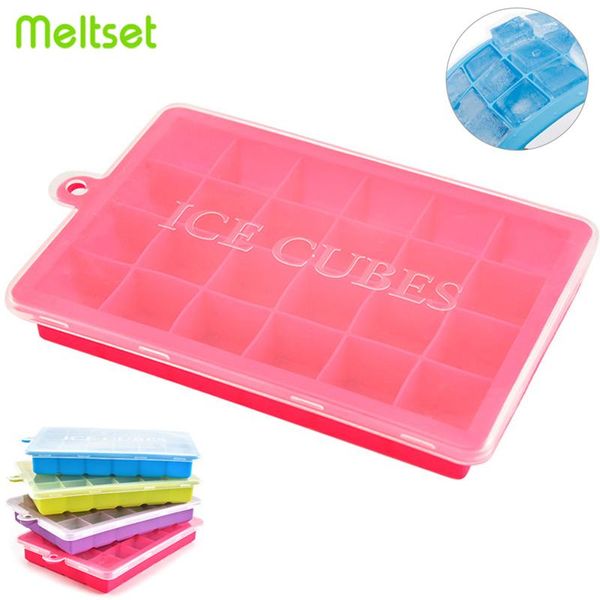 

grids ice cube tray silicone mold with lid square maker fruit juice whiskey er making molds bpa baking moulds