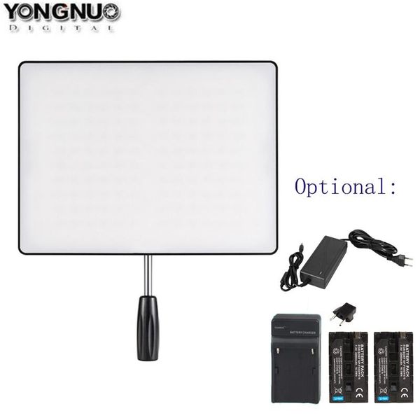 

air ultra thin led camera video light 3200k-5500k,optional charger+2pcs battery+ac power adapter flash heads