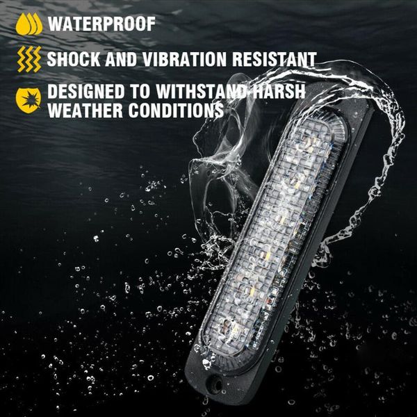 

emergency lights led light heads side marker strobe xprite 6000k+2500k grill