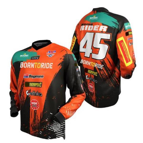 

off-road motorcycle speed surrendering mountain bike riding suit summer polyester quick-drying breathable can be customized
