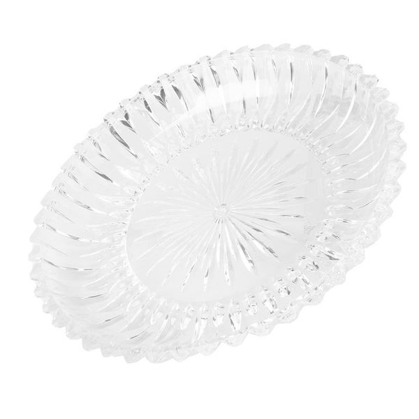 

bowls 1pc creative acrylic dried fruit plate crystal transparent tray (30cm)