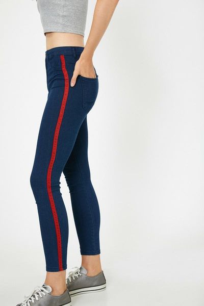 

women's leggings women blue print printed tights 0 kak47707md, Black