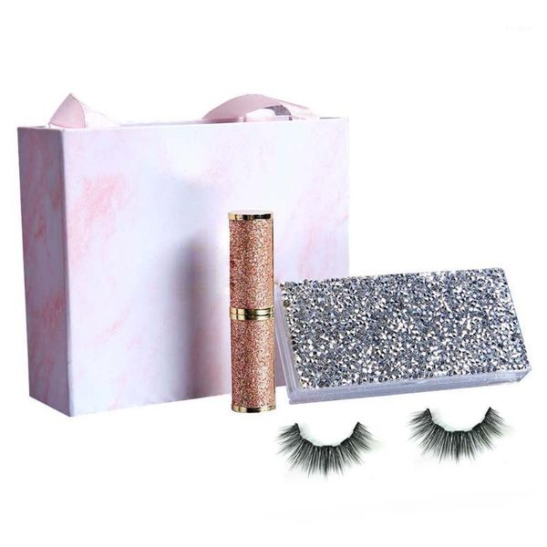 

waterproof 3d gift professional extension long lasting easy use liquid eyeliner set cosmetic travel magnetic false eyelashes1