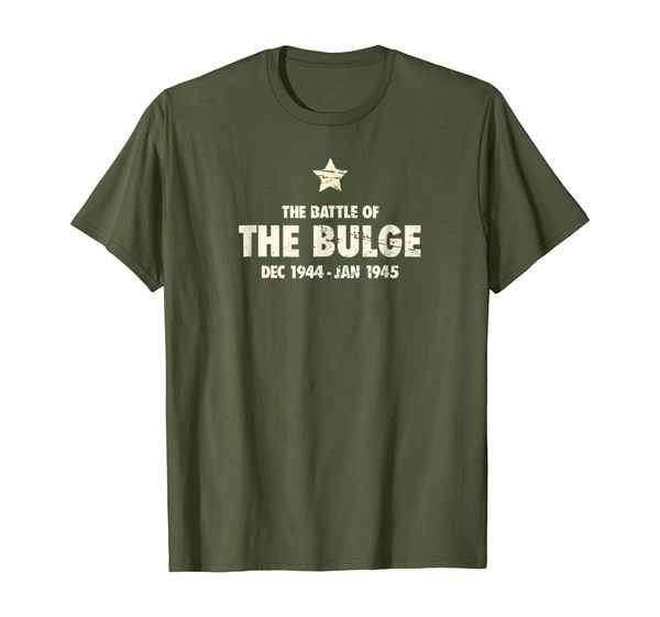 

wwii / world war 2 - the battle of the bulge t-shirt, White;black