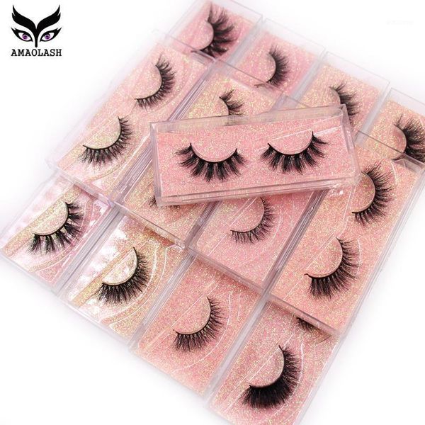 

mink eyelashes 3d lashes fluffy soft wispy volume natural long cross false eye reusable eyelash1