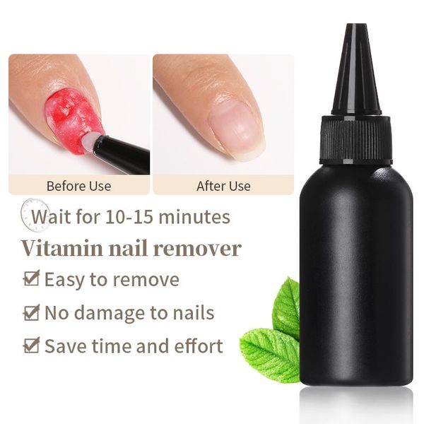

nail gel 1 bottle transparent vitamin remover nonirritating cleaner art cleaning tool healthy manicuring, Red;pink
