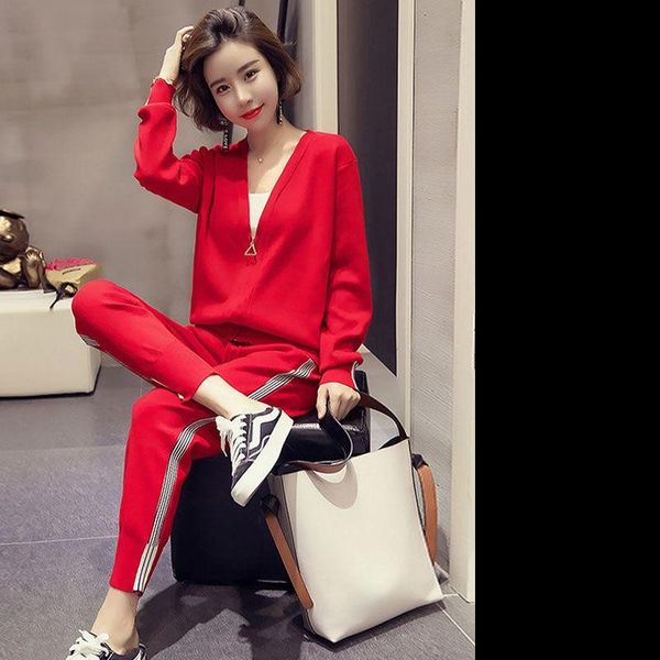 

two piece set women 2021 fall fat mm leisure sports suit loose fashion slim plus size 100kg tracksuit women's pants, White