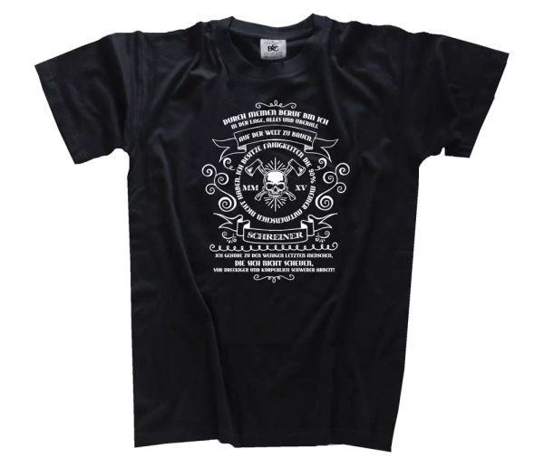 

through my profession, i am able-carpenter t-shirt s-xxxl, White;black
