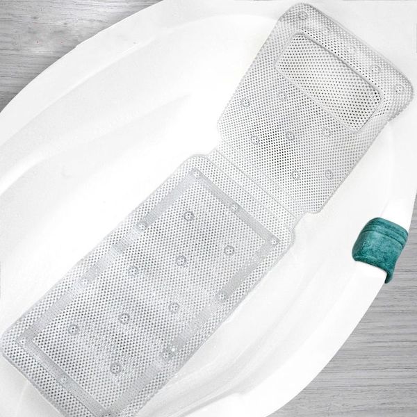 

bath mats pvc foam mat, non-slip mat with pillow suction cup, household items