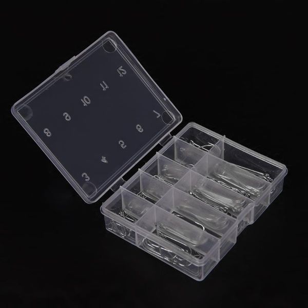 

hole fishing tackle steel jig hooks 1 box 100pcs 3# - 12# 10 sizes