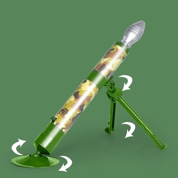 

5444sound and light mortar can launch rocket shooting simulation military model jedi survival chicken toy children toys