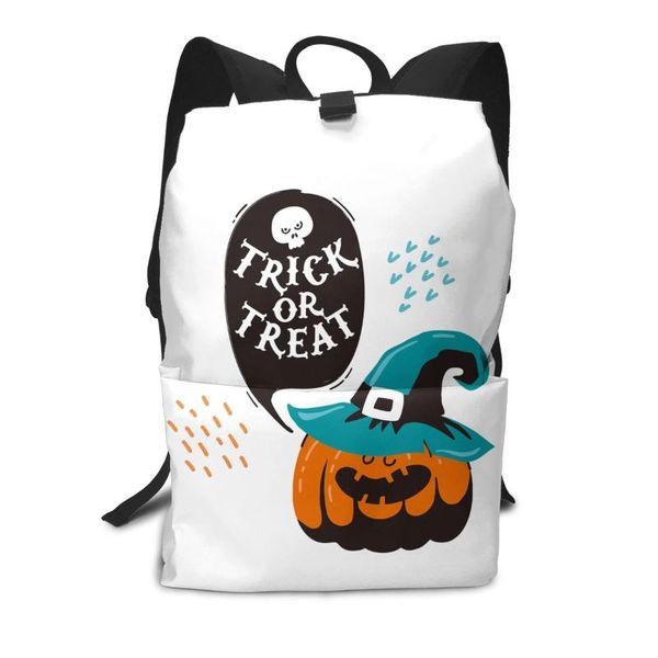 

backpack halloween trick or treat (2) backpacks pumpkin fun polyester campus female print bags