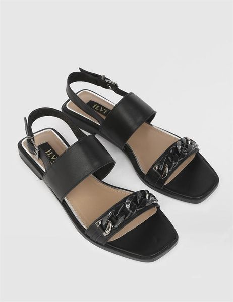 

sandals ilvi-genuine leather handmade crispo black women's sandal women shoes 2021 spring/summer