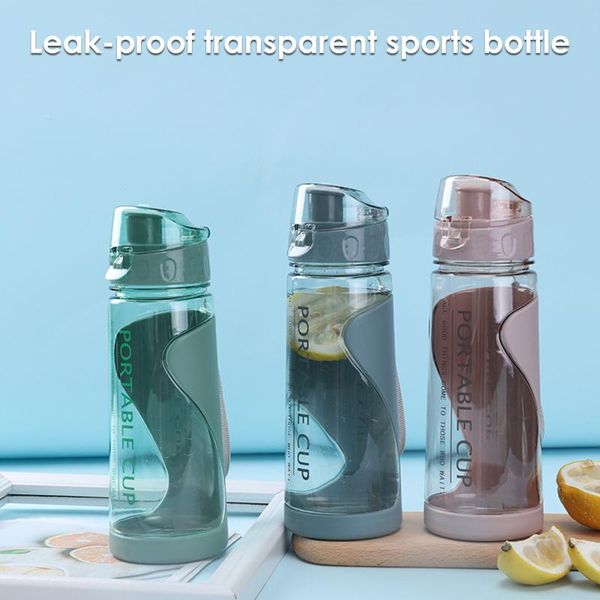 

water bottle sports bottles gym leak-proof drop-proof portable shaker mug outdoor travel kettle plastic drink cup bpa 2021