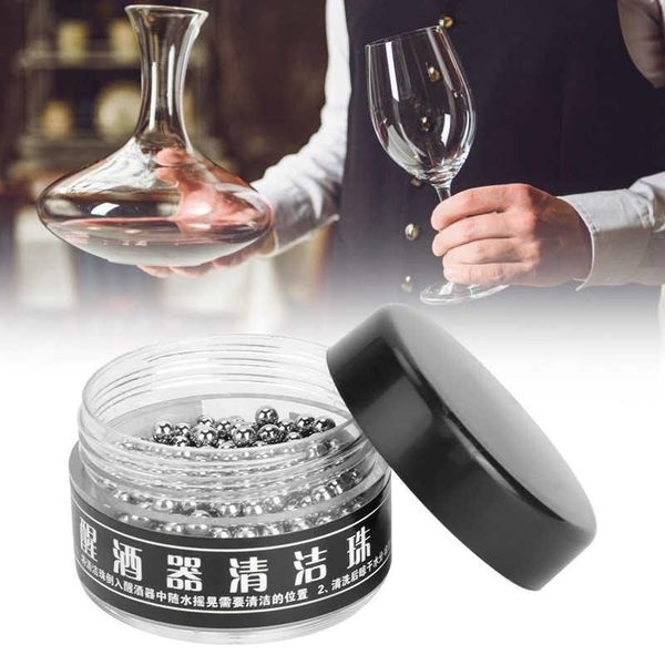 

kitchen faucets 500pcs/pack 3/4mm stainless steel decanter cleaning balls household tools for wine tea stains clean