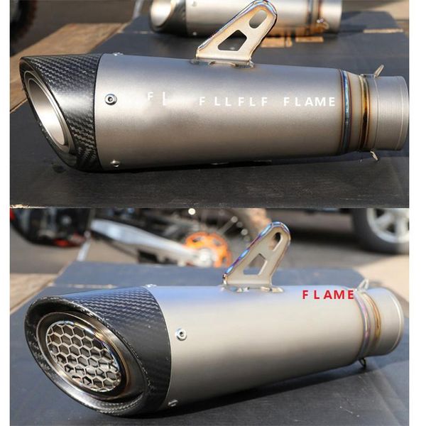 

motorcycle exhaust system 51mm 61mm 63mm titanium alloy carbon fiber pipe, high strength and corrosion resistance, suitable for s1000r s1000
