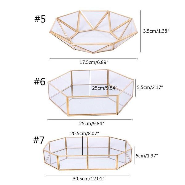

jewelry pouches, bags mirror gold octagonal square tray dish plate decor display p9yf, Pink;blue