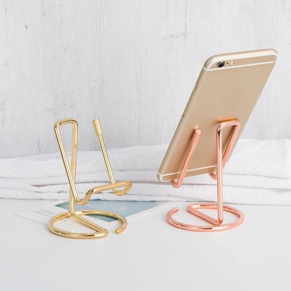

cell phone mounts & holders ins wrought iron wire metal mobile holder portable deskmulti-function reading display stand