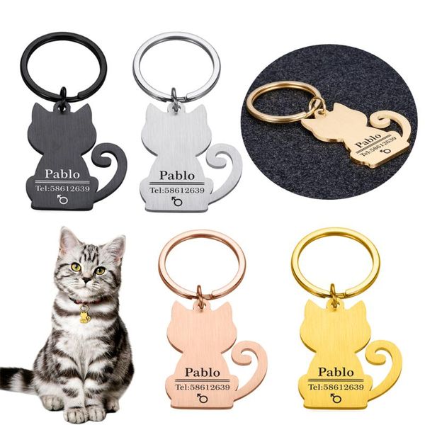 

dog tag,id card tag personalized pet puppy cat id engraved custom collar accessories customized name phone number for dogs cats