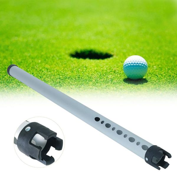

golf training aids portable aluminum shag tube practice ball shagger picker hold up 23 balls picking pick the accessory 98 cm