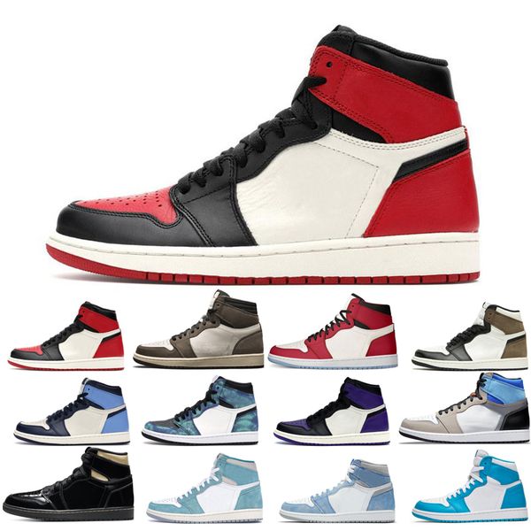 

2022 1s man's basketball shoes man turbo green unc dark mocha obsidian tie court purple cactus jack chicago twist university blue walki