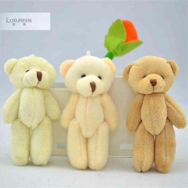 

12cm knuckle bear cartoon bouquet doll gift teddy bear pendant