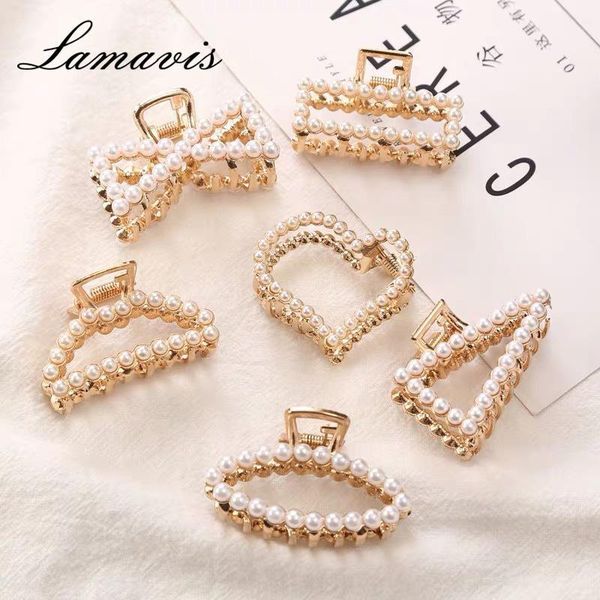 

hairpin korean pearl multiple styles with drill clip temperament rhinestone material wild personality1