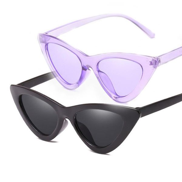 

sunglasses 1pc vintage cateye glass women retro small cat eye brand designer colorful glasses for, White;black