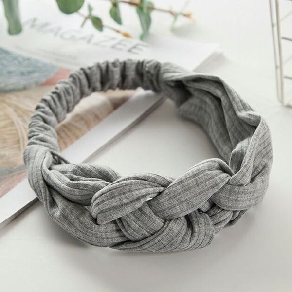 

hair clips & barrettes 2 pcs vintage boho woolen knitted braided headband holiday ethnic hairband accessories twist knot for women girl lb, Golden;silver