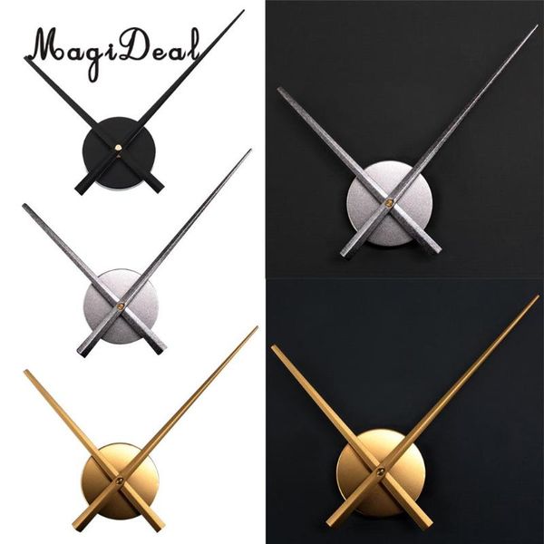 

wall clocks magideal 1 piece silent quartz clock, clock mechanism kit, hands, battery powered (golden, black, silver)