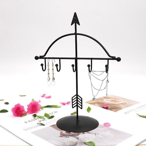 

hooks & rails metal hook jewelry rack deskglasses ring storage display simple household ornaments holders racks