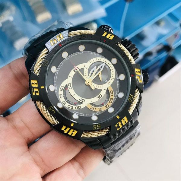 

wristwatches undefeated men's quartz wirstwatch luminous waterproof chronograph invincible luxury watch invicto reloj de hombre drop, Slivery;brown
