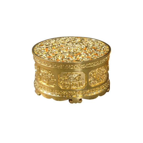 

metal craft teahouse ornament meditation office bedroom incense burner home decor living room with lid clean air vintage design fragrance la