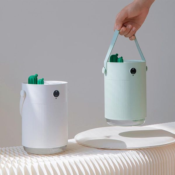 

air humidifier can detect humidity ultrsonic cool mist aroma diffuser with colorful led light cactu usb humidificador humidifiers