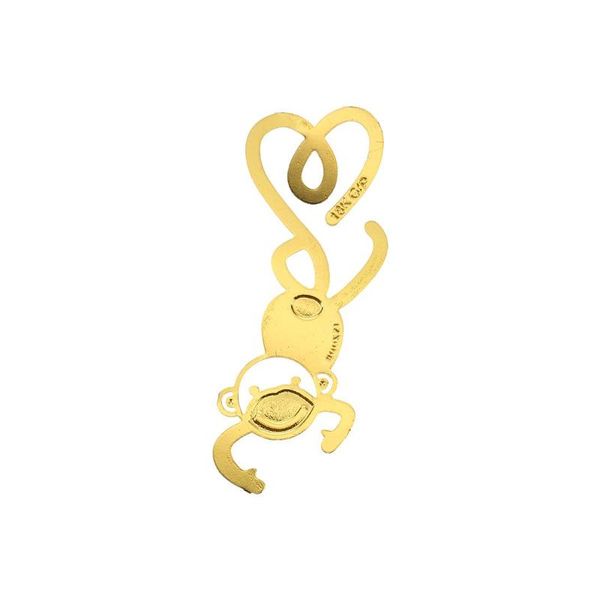 

bookmark aaaj-bookmark page form decore monkey in metal gold for book