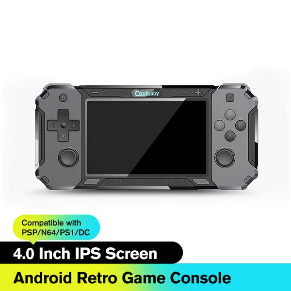 Console di gioco RS3128 Console di gioco retrò Android Lettori di gioco portatili portatili per PSP per PS1 Schermo IPS da 4,0 pollici 2500mAH