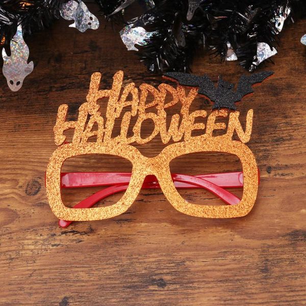 

bat and letter spectacles frames tricky eyeglasses party glitter eyewear kids performance dress glasses funn decoration
