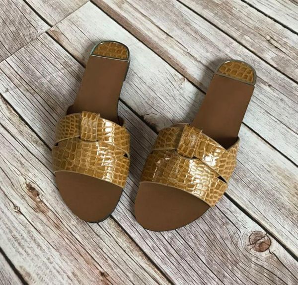 

slippers 2021 summer snake pattern wear women fashion brand half word cool female cozy tide beach, Black