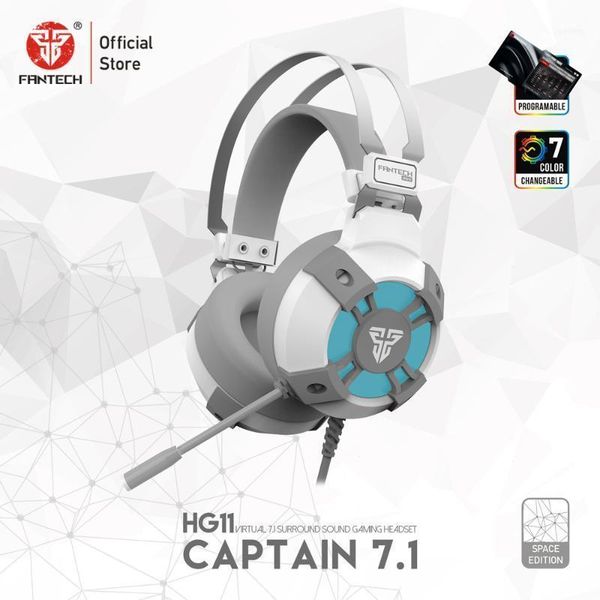 

hg11 white gaming headphones led 7.1 surround sound with microphone for pc ns switch headset gamer11