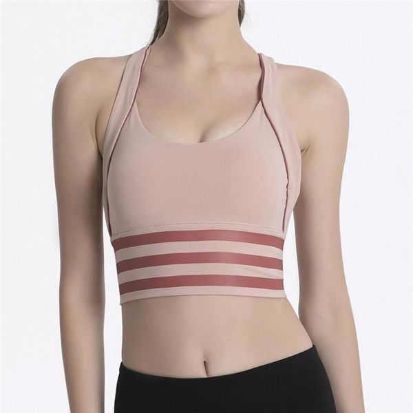 

yoga outfit women's sports cross beautiful back workout vest running gym sportswear shockproof hollow underwear