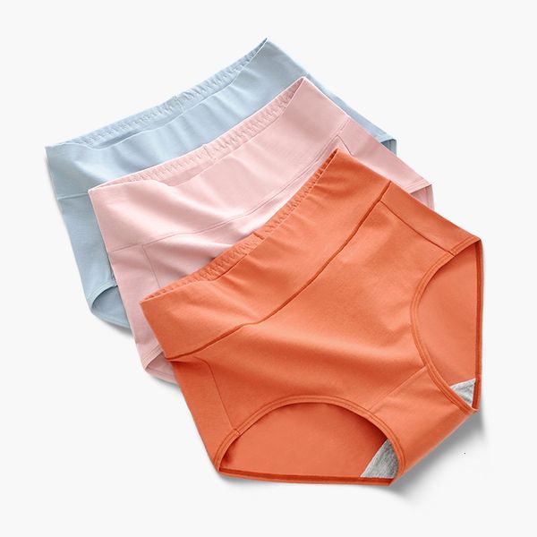 

women's large size cotton underwear with high waist and buttocks, fat mm200kg triangle pants, solid color antibacterial crotch, Black;pink