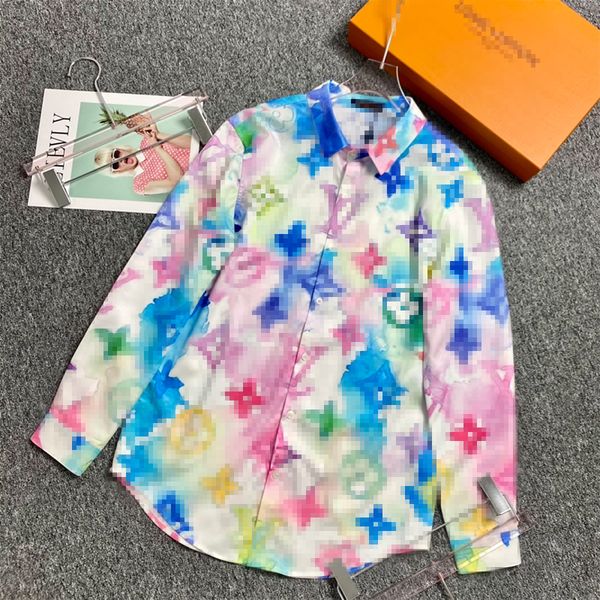 

mens womnes designers shirts fashion casual men slim fit long sleeve business dress shirt stripe women man clothing solid color clothes, White;black