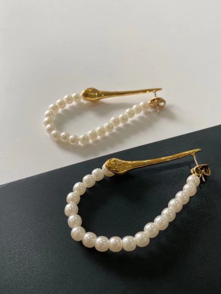 

rispada vintage eh63548-g18 shell pearl 3 ways earrings, Golden