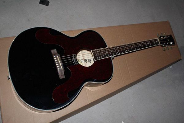 

shipping wholesale new j180 black 43 inch acoustic guitar @15