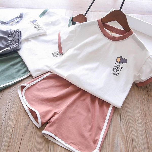 

baby girls' sets tshirt and shorts wholesale clothing, White