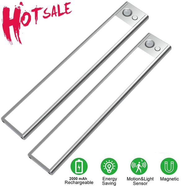 

3colors modes led motion sensor light 12/23/40cm under cabinet night cupboard wardrobe bedroom lamp for closet stairs