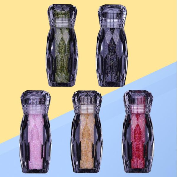 

nail art decorations 5pcs manicure multicolored rhinestone bead nails decoration stickers, Silver;gold
