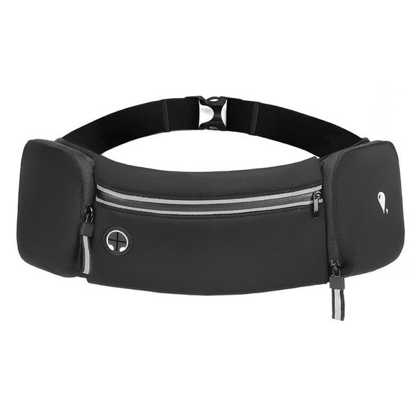 

outdoor bags phone carrier reflective strip waist bag with water bottle holder large capacity hiking lightweight running belt sport pouch