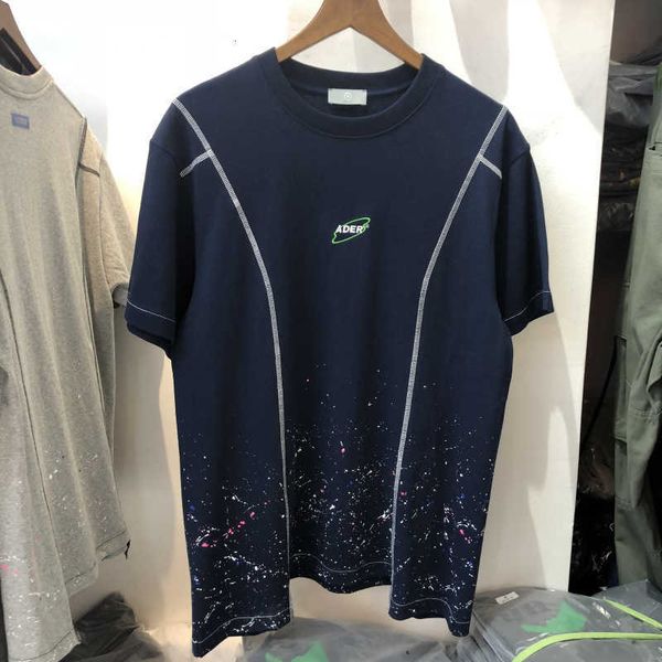 

men's t-shirts adererror men women error t-shirts long hem outside suture korean tee ader embroidery oac7, White;black