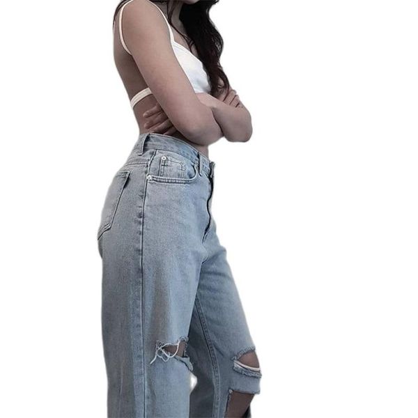 

women's jeans 2021 denim jacket fall casual coat harajuku street western trucker dress high, Blue